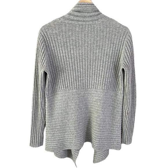 Eileen Fisher Cashmere Ribbed Gray Open Cardigan Size XS - Picture 7 of 10